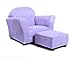 Keet Roundy Child Size Chair with Microsuede Ottoman, Lavender, Ages 2-5 years