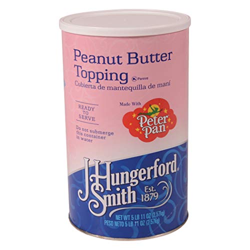 J Hungerford Smith Dessert Syrups and Sauces, Peter Pan Peanut Butter Topping, 5.7 Pound