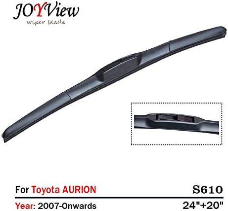 Wipers S610 24"+20" Wiper Blade for Toyota AURION (2007 onwards) Car Windscreen Wiper limpiaparabrisas - (Item Length: LHD)