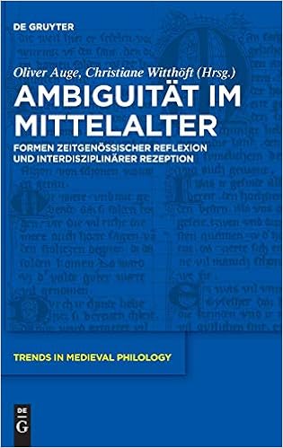 Ambiguitat Im Mittelalter Formen Zeitgenossischer Reflexion Und Interdisziplinarer Rezeption Trends In Medieval Philology 30 Band 30 Amazon De Auge Oliver Witthoft Christiane Bucher Ambiguitat Im Mittelalter Formen Zeitgenossischer Reflexion Und Interdisziplinarer Rezeption Trends In Medieval Philology 30 Band 30 Amazon De Auge Oliver Witthoft Christiane Bucher