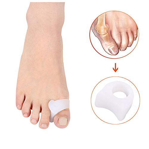 image for WeTest 4 Pack Toe Separators Gel Toe Spreader Straightener for Bunion 