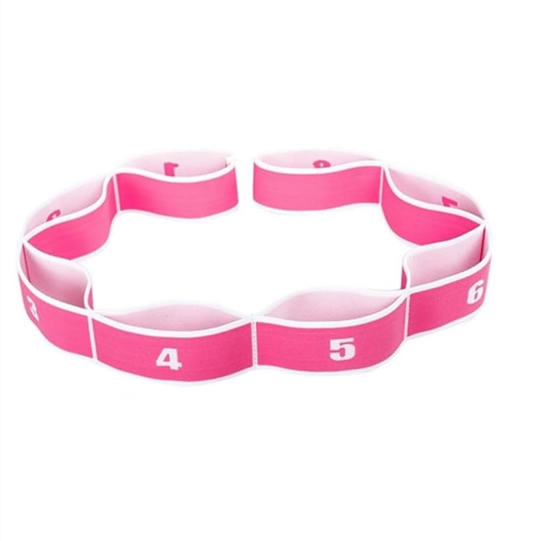 xingmo Stretch Strap Stretch Band With Multi Loops Yoga Exercise Trainer Bands latin Band (Pink)