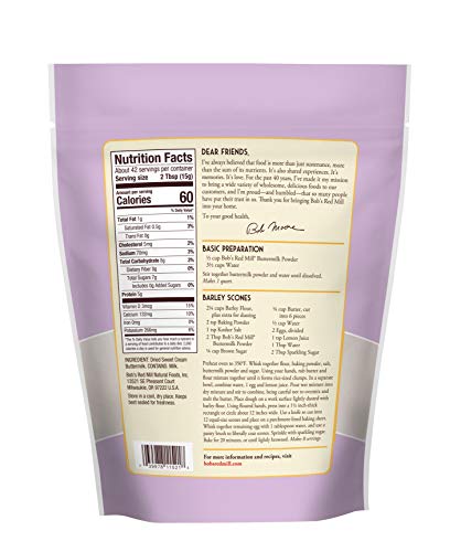 Bob's Red Mill Sweet Cream Buttermilk Milk Powder, 22 Oz (Pack Of 4)