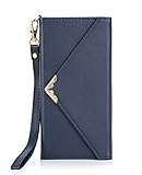 Galaxy S7 Edge Wallet Case, Crosspace Samsung S7 Edge Envelope Flip Handbag Shell Women Wallet PU Leather Magnetic Folio Cover with Card Holders Wrist Strap for Samsung Galaxy S7 Edge 5.5