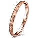 Womens 2mm Stainless Steel Sand Blast Finish Rose Gold Wedding Band Engagement Domed Ring Size 5