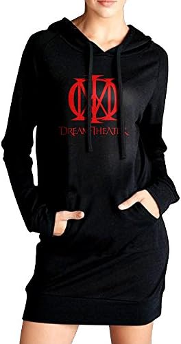 Dream Theater Flag Lady Long Hooded Sweatshirt Kanga Pocket