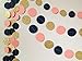 Navy Rose Gold Birthday Decorations for Women/Gender Reveal Party Decorations/Navy Peach Bridal Shower Decorations Champagne Gold Wedding/Navy Rose Gold Confetti Balloons Bachelorette Party Decor