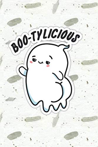 Boo-tylicious Cute Ghost Pun | Punny Doodles Notebook Journal: 100 Page lined notebook journal for writing, composition, notes.