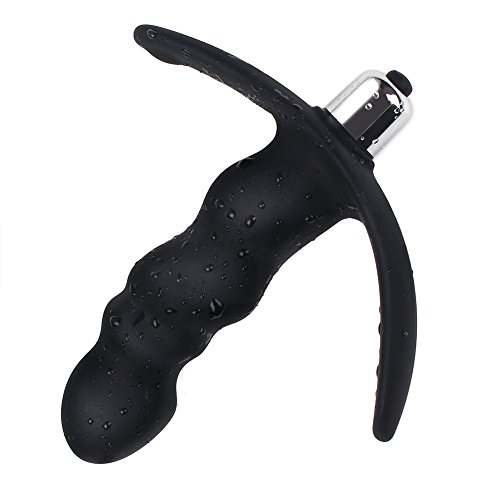 Vibrating Butt Plug, Anal Sex Toys with 16 Amazing Vibration Patterns for Beginners, Black