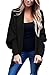 Dearlovers Womens Batwing Sleeve Loose Knitted Draped Open Cardigan Sweater
