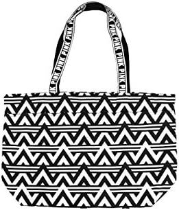 Victoria's Secret PINK Black &amp; White Chevron Beach Tote Bag