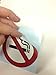 4 Pack of NO SMOKING 4'' Dia Sign Decal Sticker Window Door Wall stop smoke logo. By Highway Traffic Supply