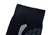 Wantdo Men's Snowboard Socks Light Cushion With Moisture Control One Pair(Black Grey,US 10-13)