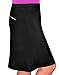 Kosher Casual Skirt with Shorts Underneath, Swim Skirt with UPF 50+ Protection Medium Black