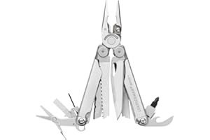 LEATHERMAN, Wave Plus Multitool with Premium Replaceable Wire Cutters, Spring-Action Scissors and Nylon Sheath, Stainless Ste