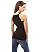 PattyBoutik Women Halter Twist Keyhole Empire Waist Blouse (Black Large)