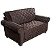 HAPYFOST Loveseat Slipcover Sofa Furniture Protector Water Resistant,Chocolate,47