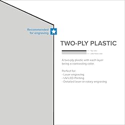 BuyPlastic Rowmark LaserMax Engraving Plastic Sheet