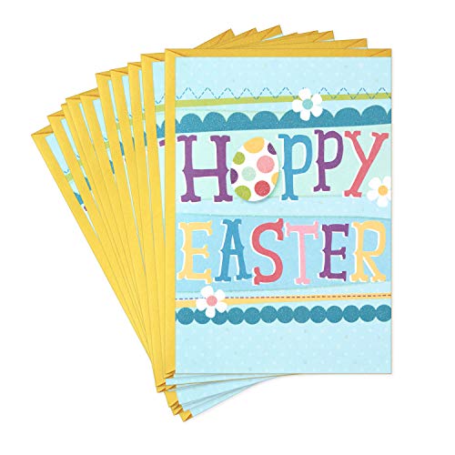 Hallmark Pack of Easter Cards, Hoppy Easter (10 Cards with Envelopes)