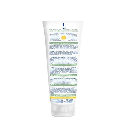 MUSTELA BABY NOURISHING LOTION Â€“ DAILY BODY LOTION FOR DRY SKIN – WITH NATURAL AVOCADO, COLD CREAM & BEESWAX – 6.76 FL. OZ. (PACK OF 1)