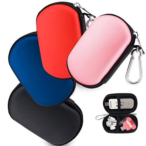 Wolven Universial Portable Waterproof Shockproof Electronic Accessories Organizer Holder/USB Flash Drive Case Bag - Blue