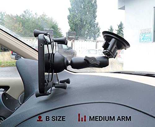 RAM MOUNTS RAM-B-166-UN8U X-Grip with RAM Twist-Lock Suction Cup Mount for 7