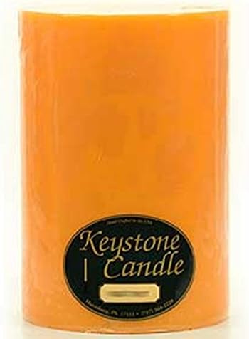 6 x 9 Orange Twist Pillar Candles