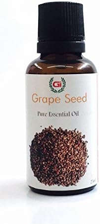 Grasse International -Grape Seed Oil - 10 ML - 100% Pure, Natural- Exceptional Choice for Aromatherapy, Massage - Suitable for All Skin Types Pure Oil,Use for Hair Cair,Skin Care, Essential Oil dilution(as Carrier Oil) (10ML)
