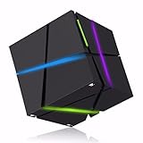 Bluetooth Speaker, ELEGIANT Portable LED Lighting Speaker Stereo Magic Cube Mini Wireless Bluetooth 4.0 Speaker with Microphone for Smartphones iPhone iPad Samsung Tablet Laptop MP3 CD Player