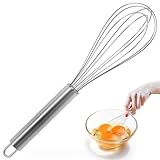HAKSEN Stainless Steel Whisk, Kitchen Whisk Wire