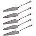 STONCEL Stainless Steel Pie Cake Server Pie Slicer with Mirror Finished Onside with Fine Serrated Edge (5-PACK)