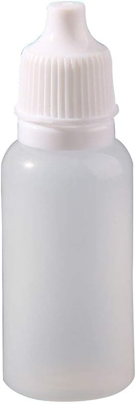 MultiWare 10 Pcs Plastic Squeezable Dropper Bottles Eye Liquid Empty 15ML