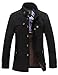 Match Men's Lined Winter Wool Pea Coat Collection