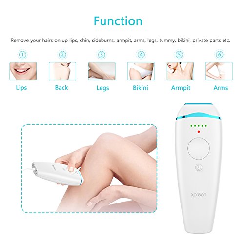 Xpreen IPL Hair Removal Device for Face and Body, Hair Removal System with Instense Pulsed Light