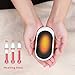 Keiyaloe Hand Warmers 5200mAh Electric Hand Warmer, Rechargeable Hand Warmer and Power Bank for Skiing, Climbing, Hiking, Winter Gift Giving