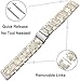 for Samsung Galaxy Watch 42mm / Gear S2 Classic Watchband, TRUMiRR 20mm Quick Release Resin Watch Band Stainless Steel Buckle Strap Wrist Bracelet for Gear Sport, Garmin Vivoactive 3,