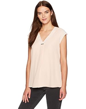 Women's V Neck Top with Bar