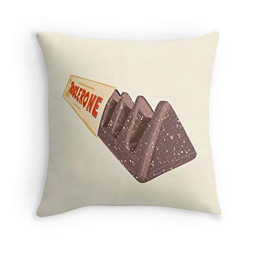 Toblerone Chocolate Bar Throw Pillow Christmas Soft Throw Pillows