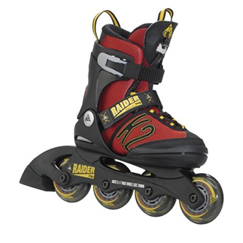 K2 Skate Boy's Raider Pro Inline Skates (Red/Yellow, 11-2)