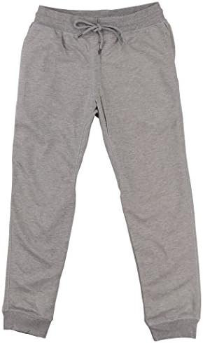 Men's Active Jogger Sweat Pants (Light Grey, Large)