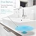 Konjac Sponge 3 Pack (black Green white), and Silicone Brush By Partie Naturals Activated Charcoal - Facial Sponge, 100% Natural Sponge Suction Hook Included
