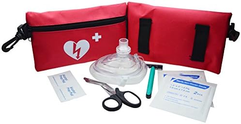 Emergency Resuscitation Equipment CPR Fast Response Kit in Nylon Bag (Red)