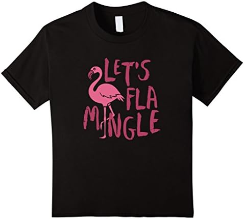 Kids Let's Flamingle T-Shirt 8 Black