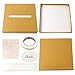 OurWarm Gold Gift Card Box with Cards Label, Large Size Money Box Card Boxes for Wedding Reception Graduation Party, Birthday and Baby Shower (10