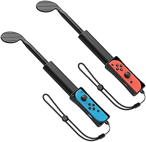 Golf Clubs for Nintendo Switch, Switch Golf Game Accessories Golf Rod Replacement Hand Grips with Adjustable Hand Strap for Nintendo Switch Mario Golf: Super Rush- 2 Pack Golf Clubs for Nintendo Switch, Switch Golf Game Accessories Golf Rod Replacement Hand Grips with Adjustable Hand Strap for Nintendo Switch Mario Golf: Super Rush- 2 Pack