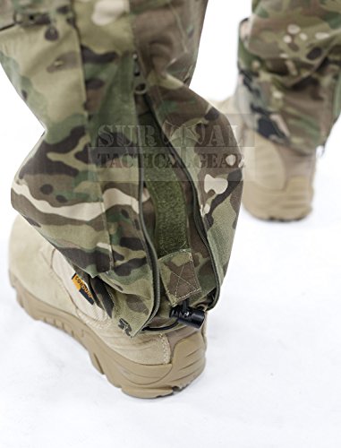 Survival Tactical Gear Men's Airsoft Wargame Tactical Pants with Knee Protection System & Air Circulation System (Iron Black, XL)
