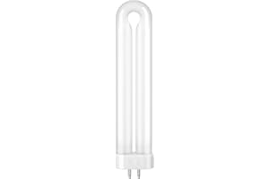 CACULE Replacement Light Bulb for T6 Bug Zapper, 15W, 4-Pin Base, U-Tube Bulb Twin Tube Bulb for Indoor Outdoor Mosquito Zapper Lamp