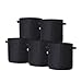Hydro Crunch ND940005900-x005 7 Gallons 5-Pack Grow Bags Fabric Aeration Pots Container with Strap Handles, Black, 7 Gallon (Pack of 5),thumb 4