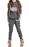 Eshion Womens Thickening 3 Pcs Hoodies Set Tracksuit Sports Hoodie+Pants+ Vest?