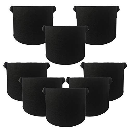 Tosnail 8 Pack 5 Gallon Potato Grow Bags Plant Grow Bag with Handles